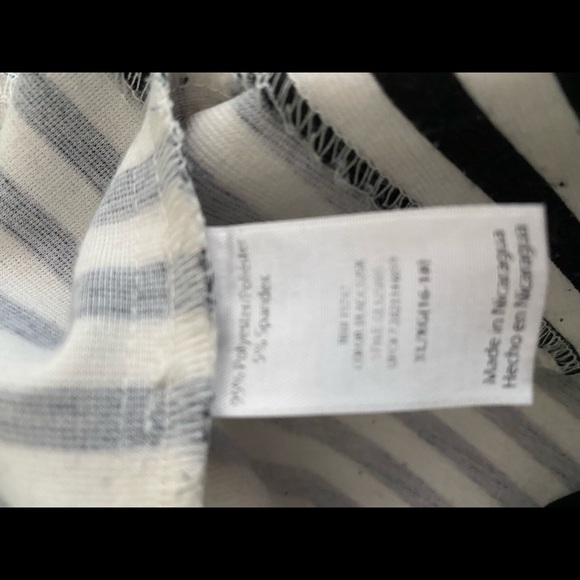 Striped black white button blazer jacket XL - Picture 4 of 4